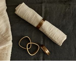 Servilletero Circular moderno y Simple, servilletero de nuevo diseño para artículos de fiesta, servilleteros de alambre pulido de latón asequible - Product Image 2