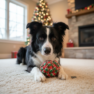 Jouets à mâcher pour animaux de compagnie en forme de balle géante de Noël pour jouer et s'amuser - Product Image 3