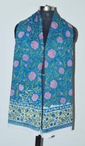 Main Bloc Imprimé Sarong Paréo Doux Coton Voile Tissu Femmes Porter Sarong Toute Saison Porter Cadeau De Noël Pour Elle En Gros - Product Image 2