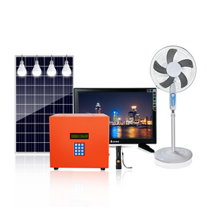 Xách tay năng lượng mặt trời nhà đầy đủ bộ dụng cụ 40W 30W trả tiền như bạn đi năng lượng mặt trời hệ thống năng lượng pin lithium sao lưu DC TV sạc Kit với bóng đèn LED - Product Image 1