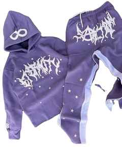 ชุดวอร์มลำลองแบบมีฮู้ด พิมพ์ลายนูน ดีไซน์นุ่มสบาย ทรงปกติ สีพื้น ผ้าฝ้าย 100% คุณภาพเยี่ยม - Product Image 2