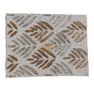 Beaded Placemats Intricate <b>Round</b> Embroidery Handmade Cotton <b>Table</b> <b>Mat</b> Export Factory Direct Bulk Wholesale Dining Setup <b>Mat</b> - Product Image 6