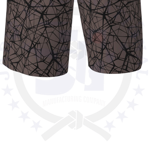 Short décontracté à séchage rapide pour hommes Short de sublimation en polyester imprimé personnalisé avec méthode de tissage tricoté à taille élastique - Product Image 6