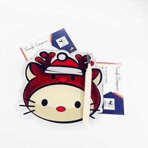 Azulejos de extensión de pestañas acrílicas Hello Kitty de Navidad personalizados logotipo sostenible de moda pequeño MOQ herramientas de pestañas de plástico - Product Image 6
