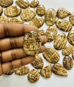 จี้อัญมณีธรรมชาติคุณภาพสูงสำหรับทำเครื่องประดับหินอารากอนสีน้ำตาลเกรด AAA - Product Image 5