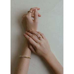 Pulsera de tenis Kinn Sofia de oro de 14k con diamantes redondos y en forma de marquesa, joyería de moda - Product Image 6