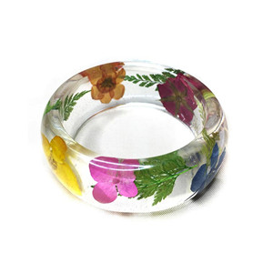 Pulsera y brazalete de resina epoxi para mujer, joyería de resina de la mejor calidad, con forma redonda, precio barato - Product Image 4