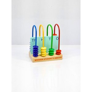 Customizable Wooden Student Abacus Educational Math Toy for Preschool Enhances <b>Number</b> Recognition and Playing <b>Fun</b>! - Product Image 1
