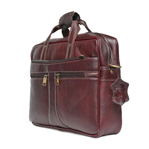 Sac fourre-tout élégant en cuir marron chary pour ordinateur portable Matériaux durables pour la fabrication de bagages - Product Image 2