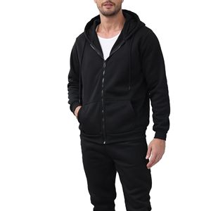 Conjunto de chándal deportivo informal de 2 piezas de alta calidad para hombre, de manga larga Sudadera con capucha, tejido transpirable de invierno - Product Image 1