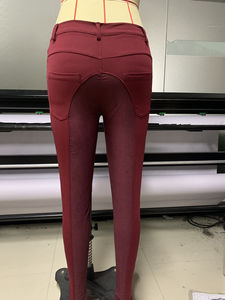 Pantalon d'équitation de haute qualité avec compression à taille haute pour téléphone, legging d'équitation avec logo personnalisé - Product Image 6