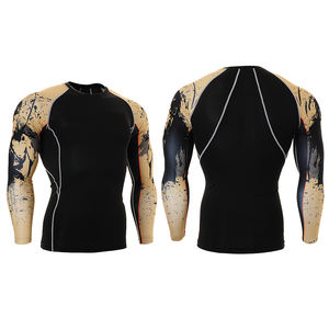 Offre Spéciale Adultes Hommes Manches Longues Compression Chemises Spandex Polyester Fait Hommes Combat Formation Rash Guard - Product Image 6