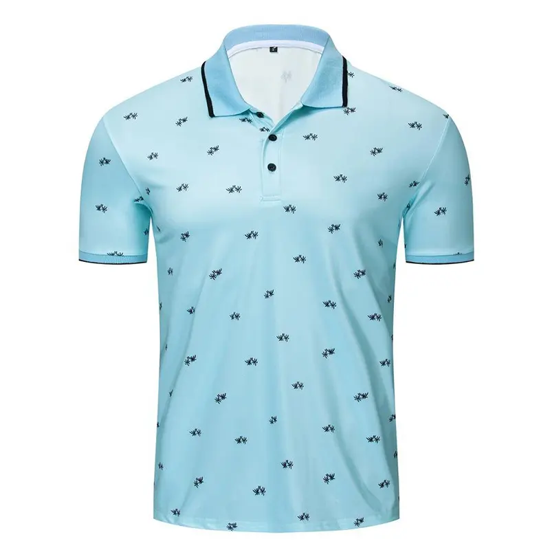 Men Polo Shirts Custom Logo High Quality Luxury Men Shirt Polo Sportswear Short Sleeve 100% Polyester Cotton polo shirts