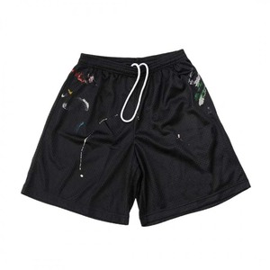 Pantalones cortos con estampado de allover para hombre, shorts de malla con logotipo personalizado por encima de la rodilla, novedad de verano de 2022 - Product Image 6