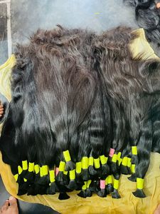 Venta al por mayor nuevo color natural recto templo crudo virgen indio 100% Remy extensiones de cabello humano sin procesar Color de cabello natural - Product Image 4