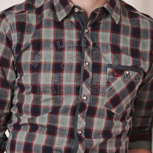 FANTASY WEAR OEM Chemises à carreaux décontractées pour hommes, en coton Oxford, à manches longues, avec poche et boutons, de haute qualité, certifiées CE - Product Image 3