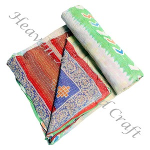 Colcha Kantha Gudari, Colcha Kantha Gudari, Venta al por Mayor, Proveedor de Oro, GD2105, Colcha Kantha Hecha a Mano, Algodón Estampado Indio - Product Image 2