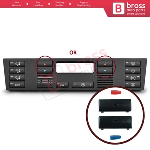 ฝาครอบปุ่มควบคุมเครื่องปรับอากาศ BDP88-12 2 ชิ้น สำหรับ X5 E53 ปี 2000-2006 และ 5 Series E39 ปี 1996-2003 - Product Image 5