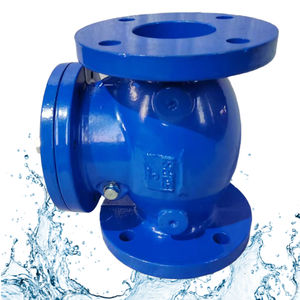 Clapet <span class=keywords><strong>anti</strong></span>-<span class=keywords><strong>retour</strong></span> pivotant GGG50 fonte ductile à bride PN16 classe 150 ANSI DIN BS JIS pour eaux usées Durable <span class=keywords><strong>Anti</strong></span> Slam OEM - Product Image 4