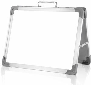 Double Sided Desktop <strong>Whiteboard</strong> and <strong>Mini</strong> Foldable Magnetic <strong>Whiteboard</strong> for Students and Kids Drawing - Product Image 1
