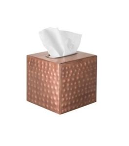 Support de boîte à mouchoirs en cuivre antique de forme carrée pour la maison support de boîte à mouchoirs de cuisine en métal pour la cuisine nouveau support de boîte à mouchoirs - Product Image 1