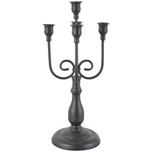 Portavelas de Metal negro antiguo, centro de mesa decorativo elegante, soporte de hierro artístico para ambiente romántico en el hogar - Product Image 5
