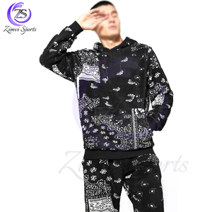 2025 Color de contraste blanco negro con capucha nueva llegada totalmente personalizado hecho diseño único ropa exterior para adultos chándales de invierno - Product Image 4