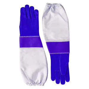 Guantes de apicultura hechos a medida con estándares de seguridad, piel de cabra, cuero, mangas largas, guantes a prueba de picaduras para apicultores - Product Image 2