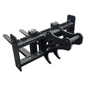 Fourches d'excavatrice réglables, accessoire de fourche en acier robuste pour la manutention de matériaux polyvalents - Product Image 1