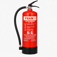 Extincteur à mousse en acier KHi 6L, portable, certifié CE, 27A 183B, pour les incendies de classe A/B, pour usage industriel et commercial