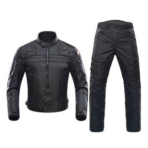 Conjunto de Chaqueta y Pantalones de Motocicleta de Cuero, Ropa Deportiva de Talla Grande, Transpirable, Resistente al Viento e Impermeable, Color Personalizado - Product Image 1