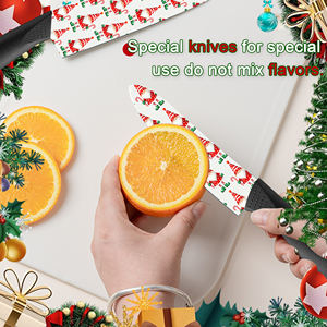 Couteau de chef Damas 3 pièces, céramique, compatible lave-vaisselle, poignée en plastique ambidextre, livraison rapide, livraison gratuite, dropshipping - Product Image 5