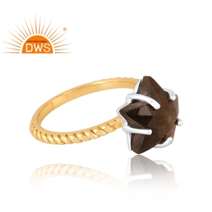 Stylish Design 925 Sterling Silver Natural Gold Sheen <b>Obsidian</b> Gemstone Ring Custom Design <b>Jewelry</b> For Women Gift For Her - Product Image 4