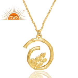 Nueva tendencia 925 plata 18K chapado en oro colgante collar diseño Demi joyería fina para mujer regalo para ella - Product Image 2