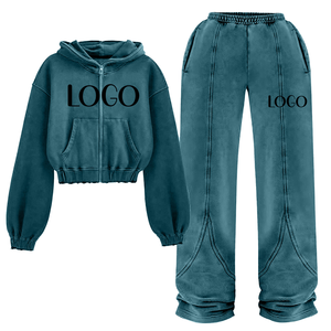 Chándal con capucha Unisex personalizado de alta calidad OEM 100% algodón French Terry para hombre chándal de hombre bordado con apliques 3D personalizado - Product Image 5