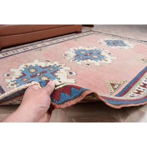 พรมวินเทจตุรกี ขนาด 6.1x8.9 ฟุต (187x271 ซม.) สีแดงไล่เฉด - Product Image 3