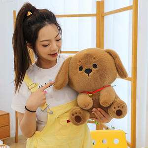 Mania Tempo Planet <span class=keywords><strong>Poppy</strong></span> mainan boneka anjing anak anjing bantal binatang lembut untuk anak-anak mainan boneka anjing pendamping tidur dengan katun PP - Product Image 1