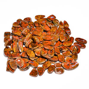 Paire d'agates marocaines naturelles Cabochon de pierres précieuses en vrac Vente en gros de pierres précieuses naturelles en vrac Fabrication de bijoux - Product Image 2