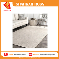 Tapis moderne de haute qualité en jute naturelle, fabriqué à la machine, écologique, à motif chevron, à poils longs, couleur et taille personnalisables, vente en gros