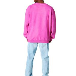 Precio al por mayor hombres sudadera personalizada en blanco de cuello redondo de algodón mezclado sudaderas de gran tamaño para venta al por mayor de gran tamaño hombro caído - Product Image 4