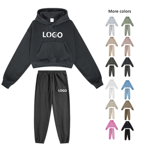 Conjunto de Sudadera con Capucha y Pantalones Deportivos de Forro Polar Grueso de Algodón para Hombre, de Alta Calidad OEM, de Invierno, de Secado Rápido y Transpirable - Product Image 3