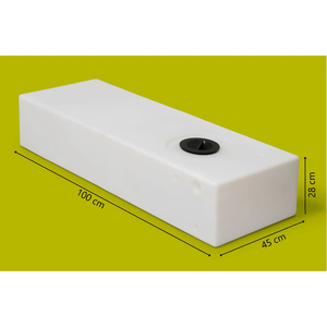 Réservoir d'eau en HDPE blanc/neutre LT 125 pour eau propre et eaux usées pour bateaux, camping-cars, motorhomes - Product Image 2