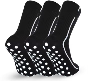 High Quality Anti Slip <b>Silicone</b> Grip <b>Socks</b> Custom Logo Wholesale Men's Support for Basketball Running Cycling Soccer - Product Image 5