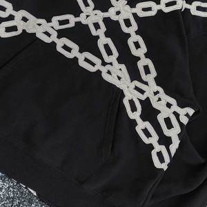 Hoodie d'hiver personnalisé au design tendance, effet délavé, broderie vieillie, en molleton, épaules tombantes, 100% coton, écologique, coupe ample - Product Image 6