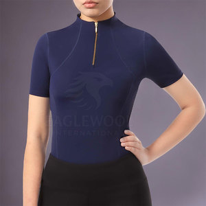 Chemises d'équitation pour femmes de haute qualité, imperméables et respirantes, prix de gros, étiquette privée, spandex/nylon/polyester - Product Image 4