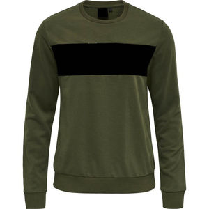 Couleur personnalisée deux tons hommes sweat 100% coton manches régulières style haute qualité matériau confortable vêtements de travail élégants - Product Image 1