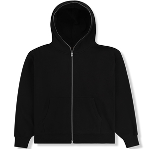 Sweat à capuche zippé vintage de haute qualité pour homme, style ninja, streetwear, en molleton de coton, personnalisable - Product Image 5