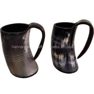 Chope à bière en corne de bœuf écologique Viking, mugs en corne de buffle polie pour la décoration, prix d'usine - Product Image 3