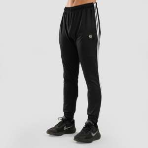 Pantalon Palazzo Noir Femme Respirant Décontracté avec Bande Latérale Taille Mi-Haute Fermeture Élastique Taille XL Essentiels Jeunesse - Product Image 1