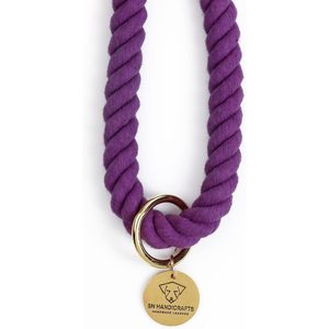 Correa para Perro Hecha a Mano con Cuerda de Algodón Degradado Morado – Correa Trenzada Mediana para Pasear y Entrenar Mascotas, para Perros y Gatos - Product Image 2